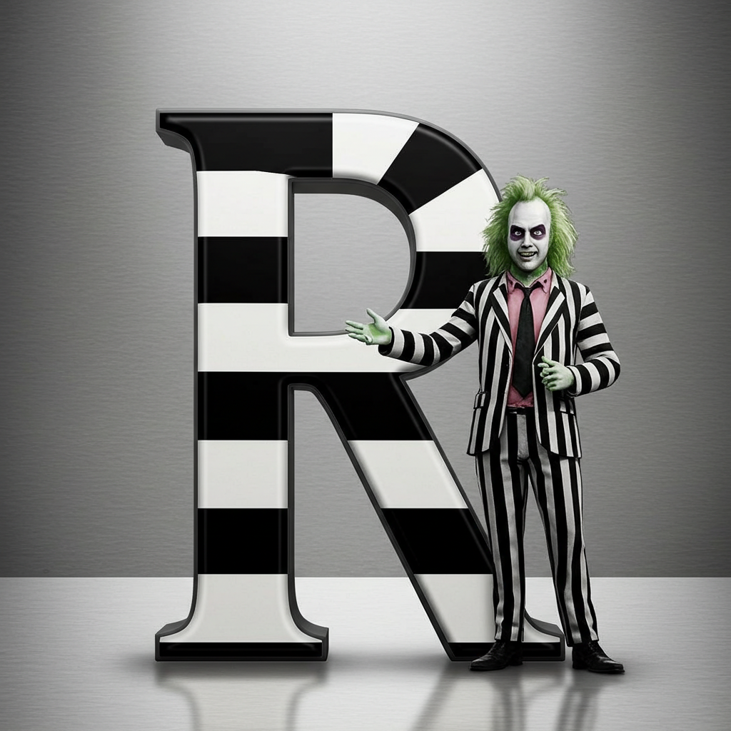 Beetlejuice — litera R (wariant 2)