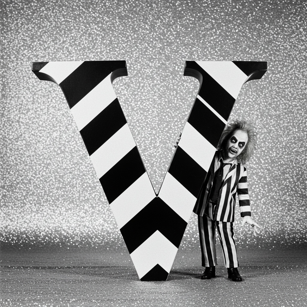 Beetlejuice — litera V (wariant 2)