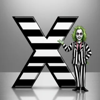 Beetlejuice — litera X