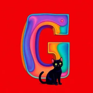 Black cat — litera G