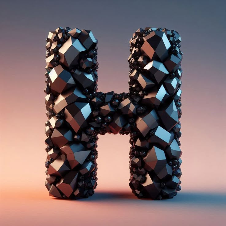 Black crystal — litera H