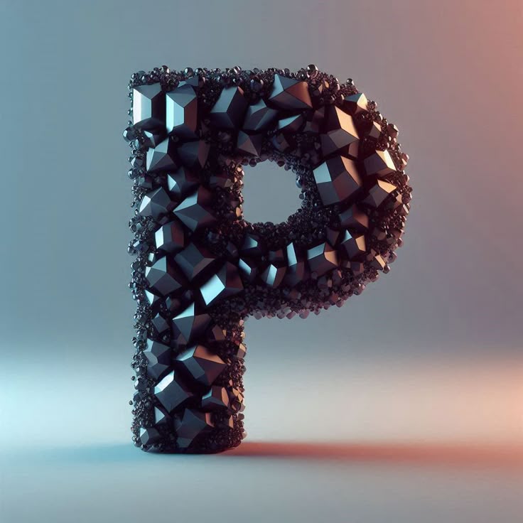Black crystal — litera P