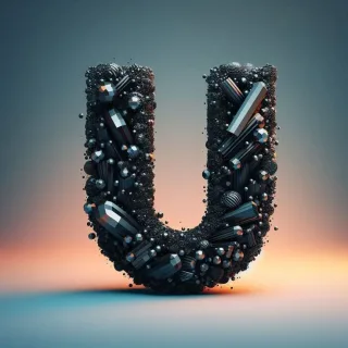Black crystal — litera U