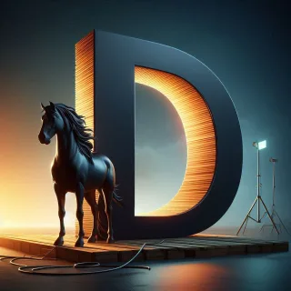 Black horse — litera D