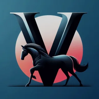 Black horse — litera V