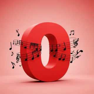 Black music notes 2 — litera O