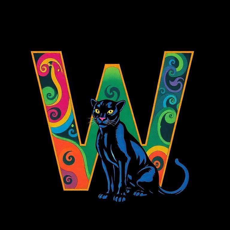 Black panthers — litera W