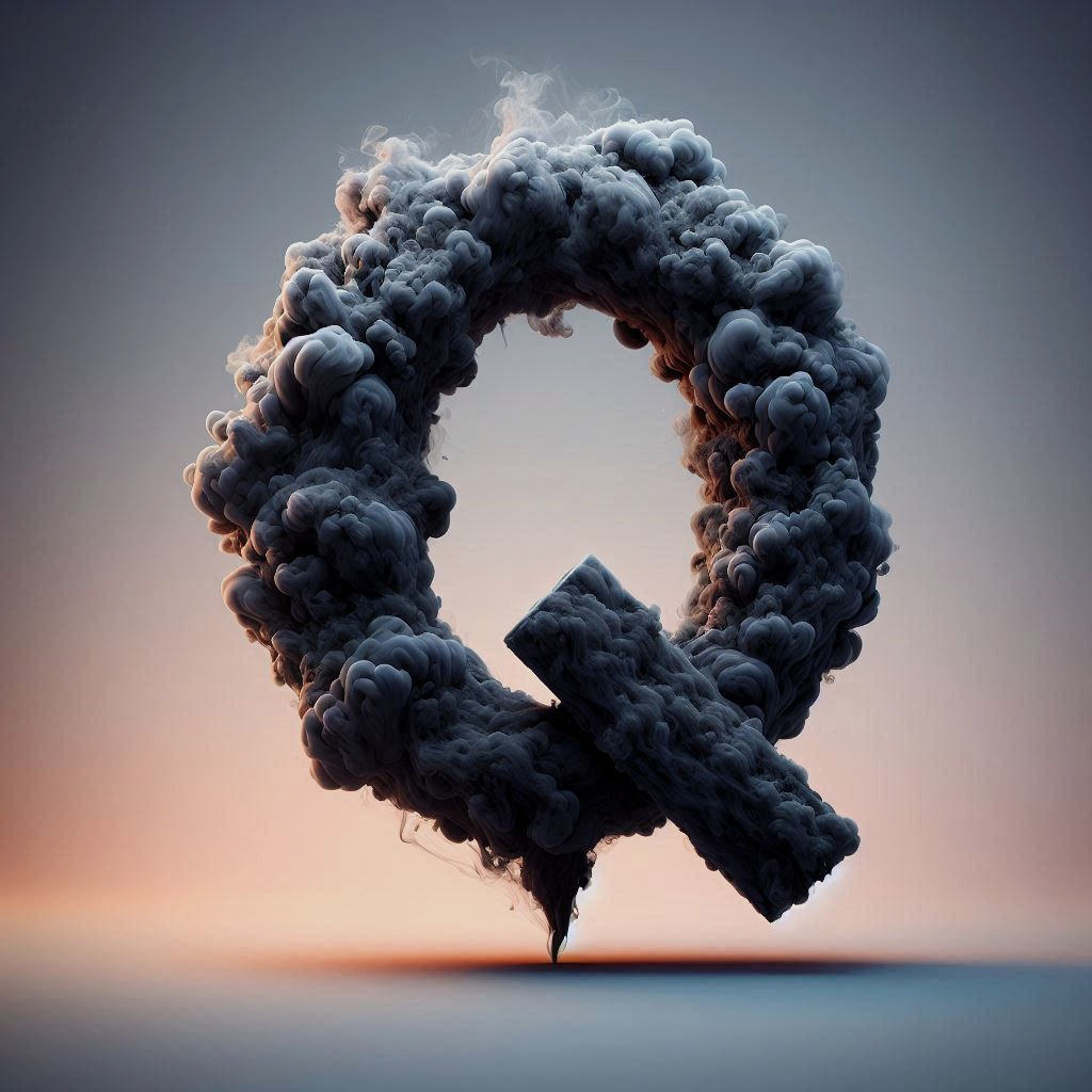 Black smoke — litera Q