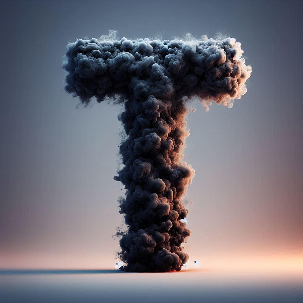 Black smoke — litera T