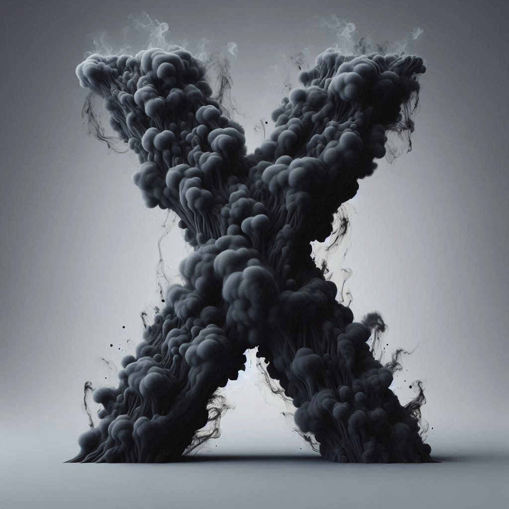 Black smoke — litera X