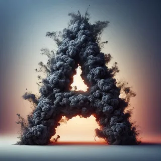 Black smoke — litera A