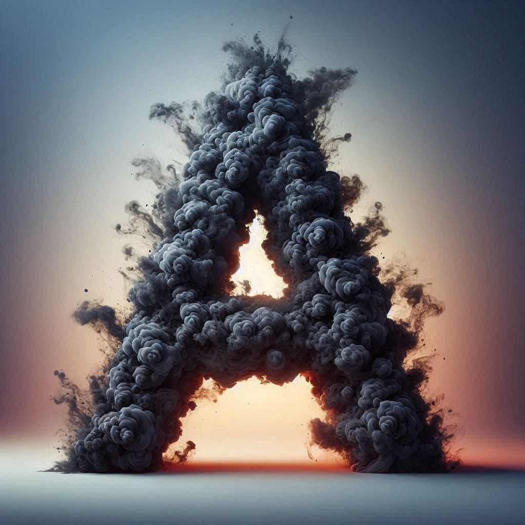 Black smoke — litera A