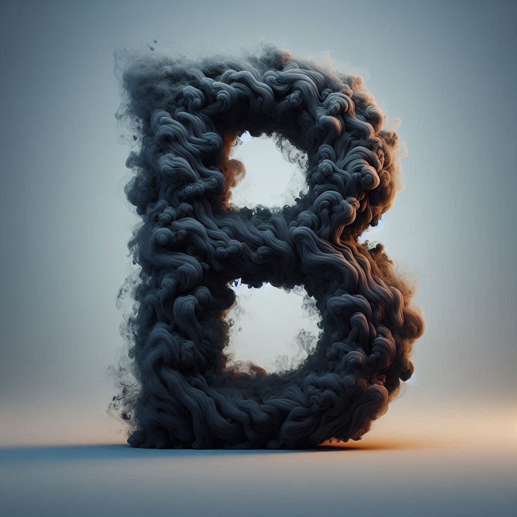Black smoke — litera B