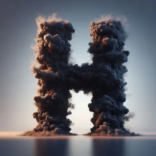 Black smoke — litera H