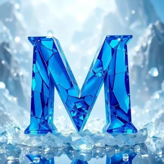 Blue crystal 2 — litera M