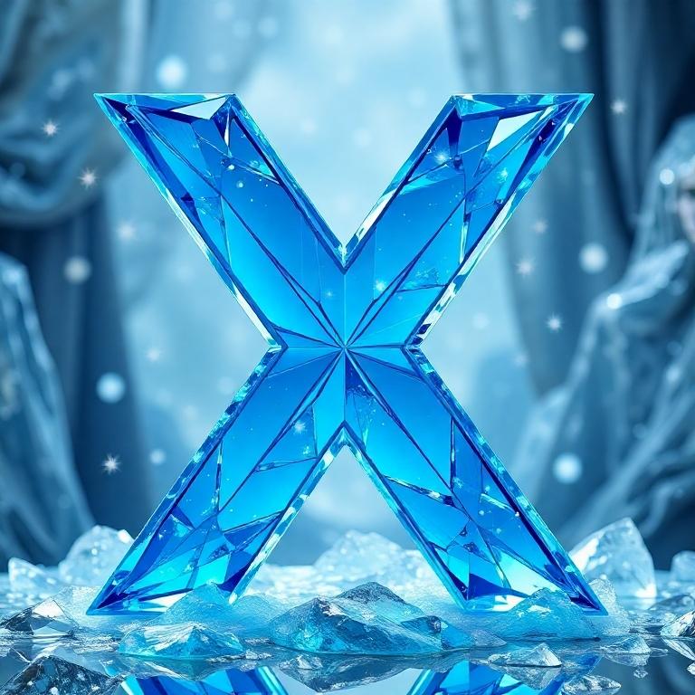 Blue crystal 2 — litera X