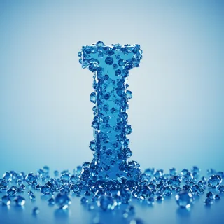 Blue crystal 3 — litera I (wariant 2)