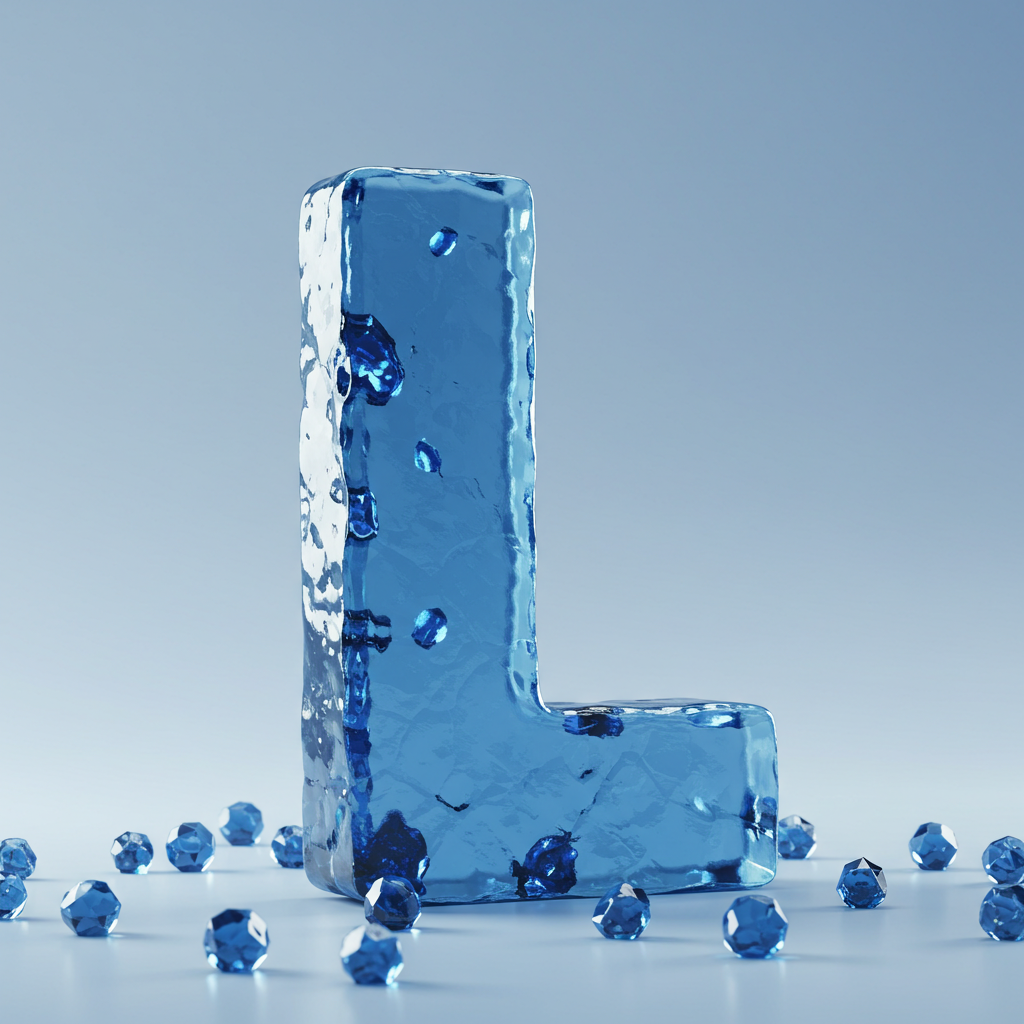 Blue crystal 3 — litera L (wariant 2)