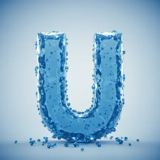 Blue crystal 3 — litera U