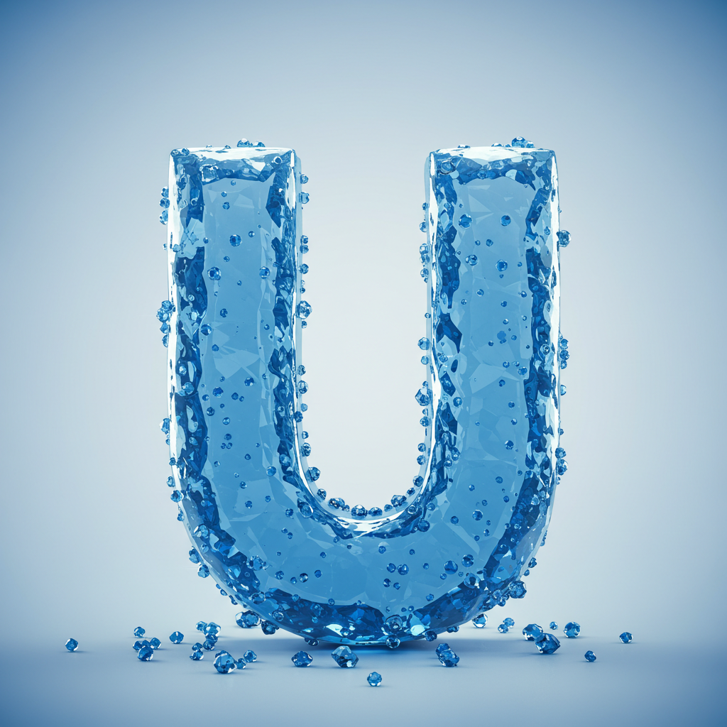 Blue crystal 3 — litera U
