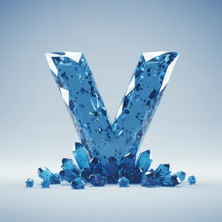 Blue crystal 3 — litera V
