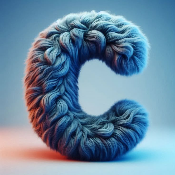 Blue fur — litera C (wariant 2)