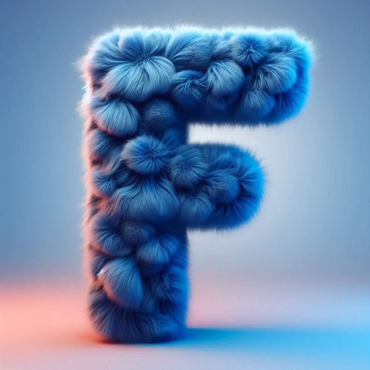 Blue fur — litera F