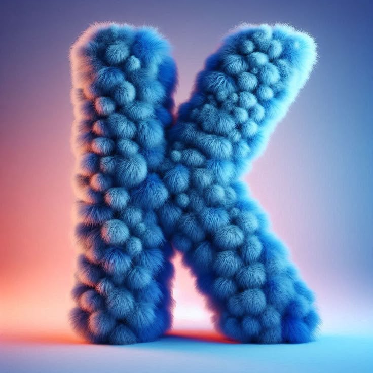 Blue fur — litera K
