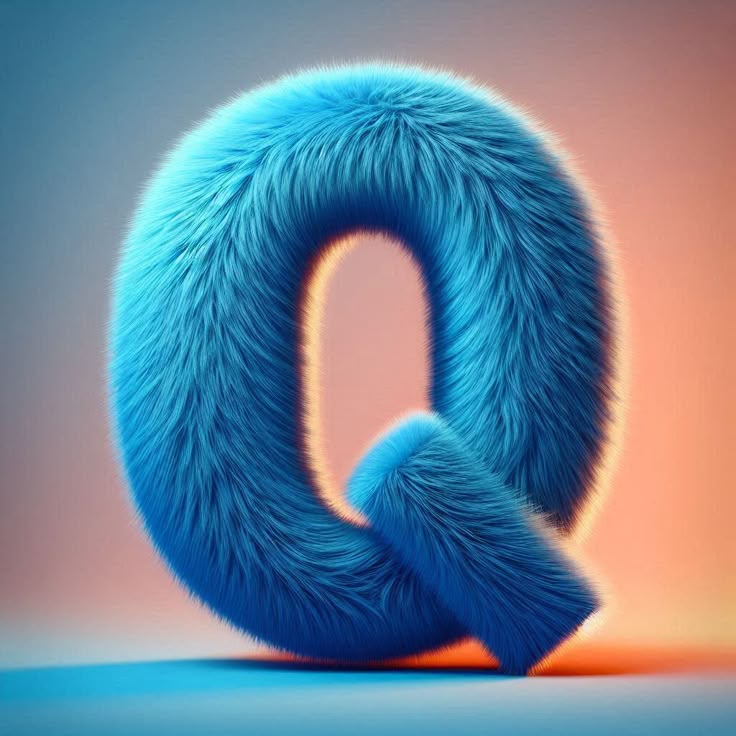 Blue fur — litera Q