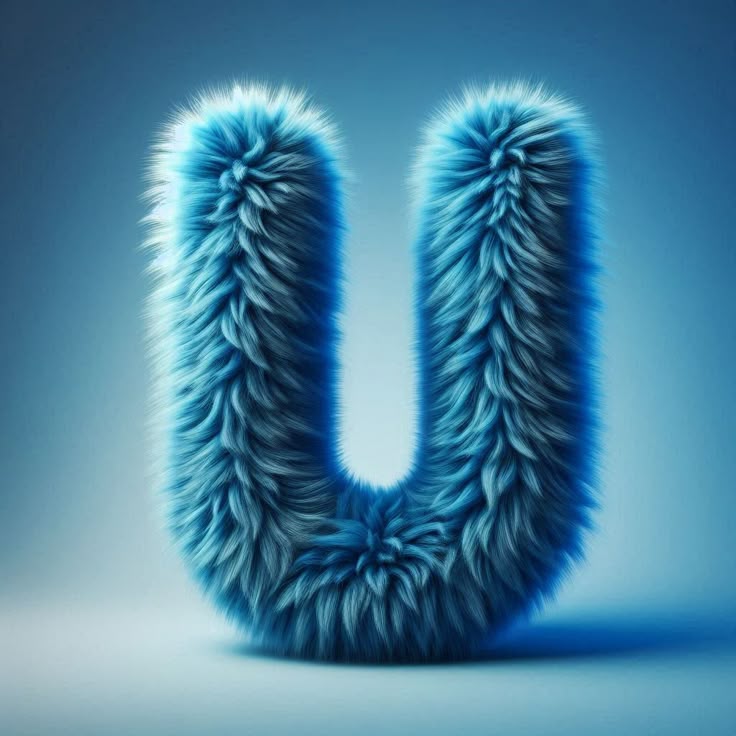 Blue fur — litera U