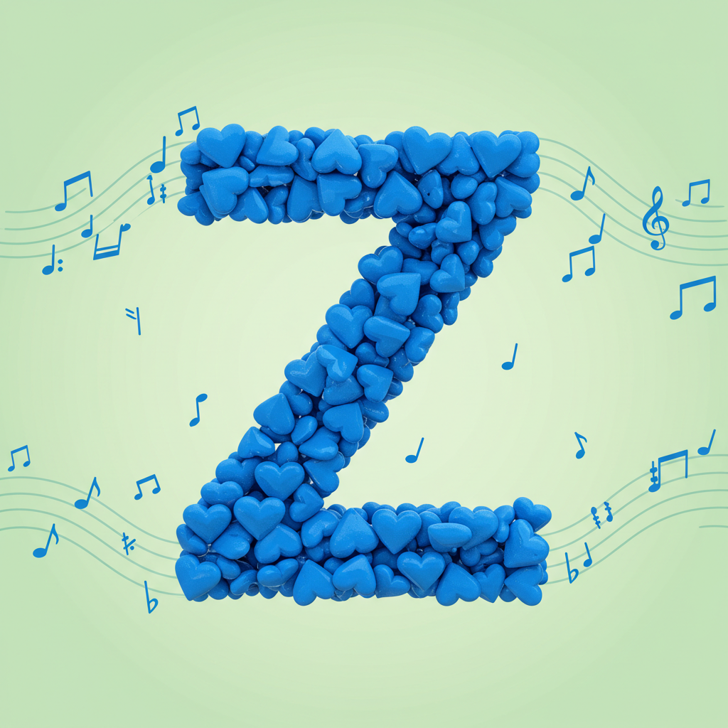 Blue hearts — litera Z