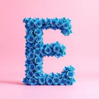 Blue roses — litera E