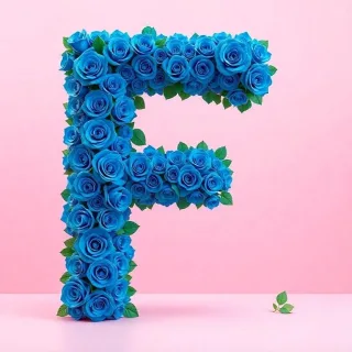 Blue roses — litera F