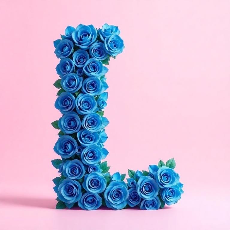 Blue roses — litera L