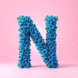 Blue roses — litera N