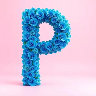 Blue roses — litera P