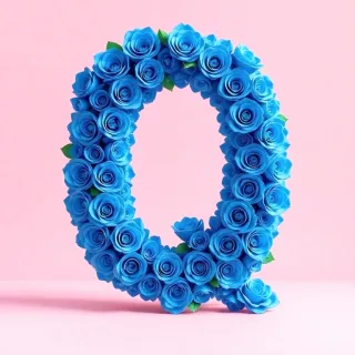 Blue roses — litera Q