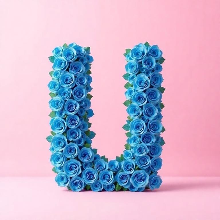Blue roses — litera U
