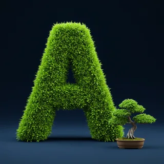 Bonsai tree — litera A