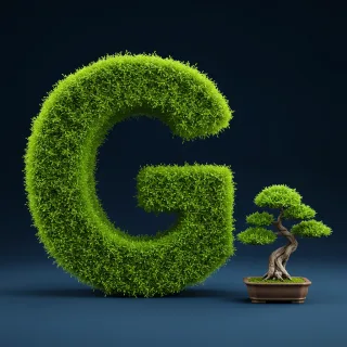 Bonsai tree — litera G (wariant 2)