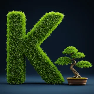 Bonsai tree — litera K