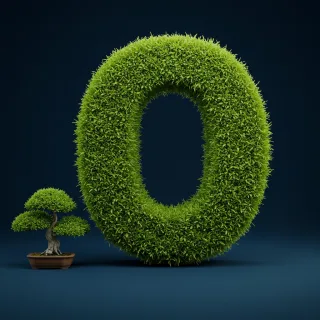 Bonsai tree — litera O