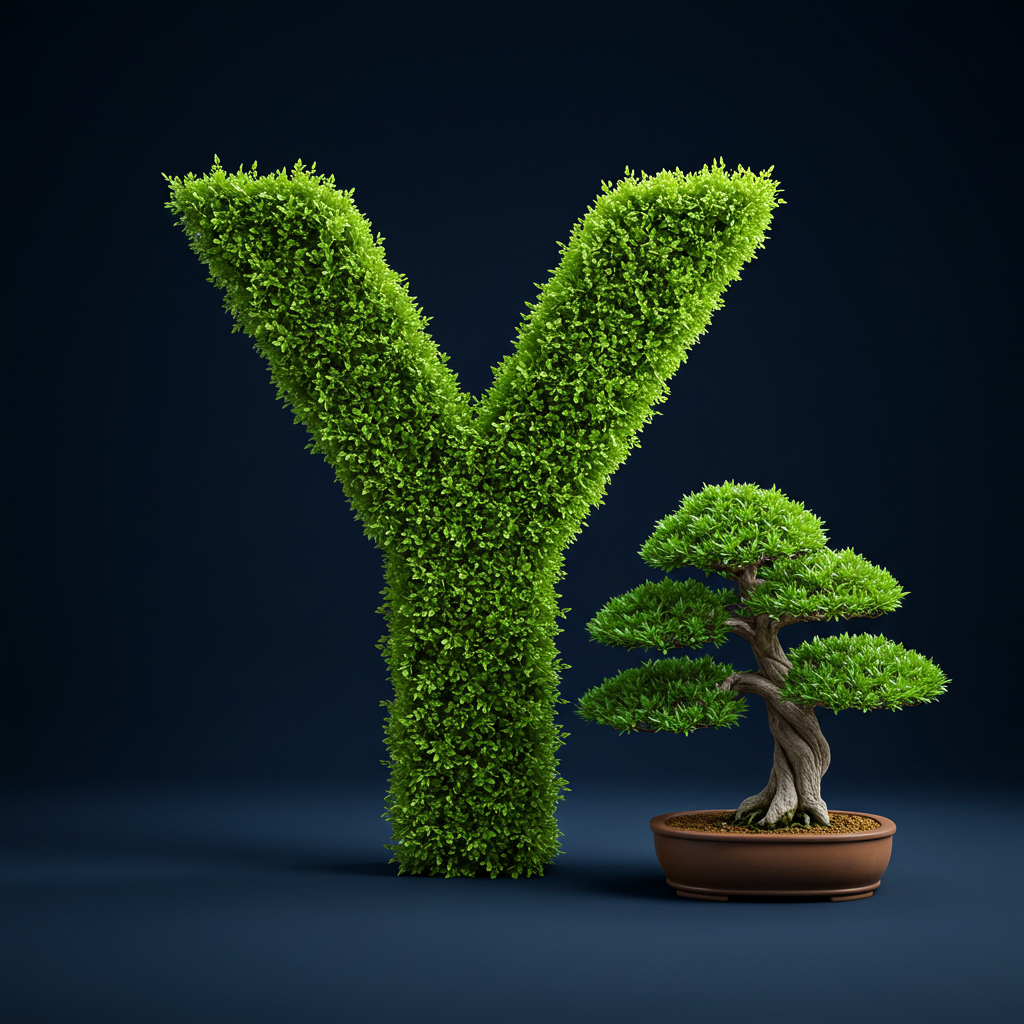 Bonsai tree — litera Y
