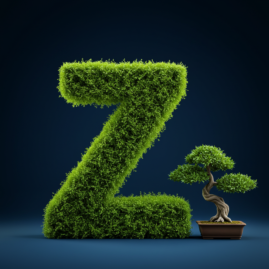 Bonsai tree — litera Z