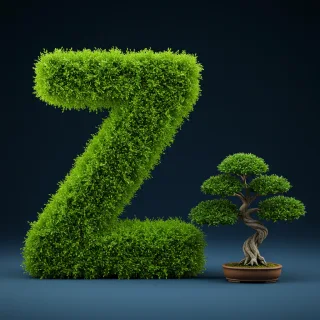 Bonsai tree — litera Z (wariant 2)