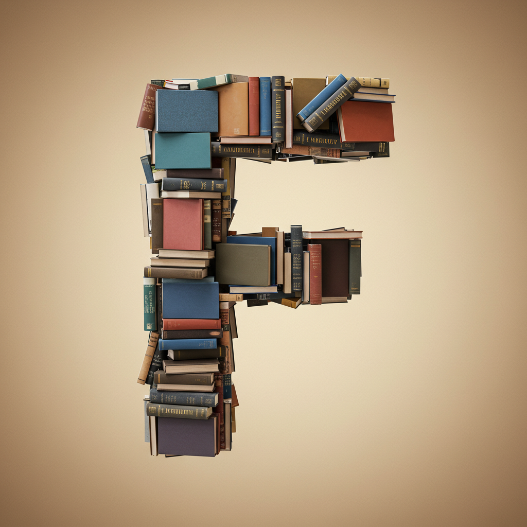 Books 2 — litera F (wariant 2)