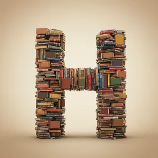 Books 2 — litera H (wariant 2)
