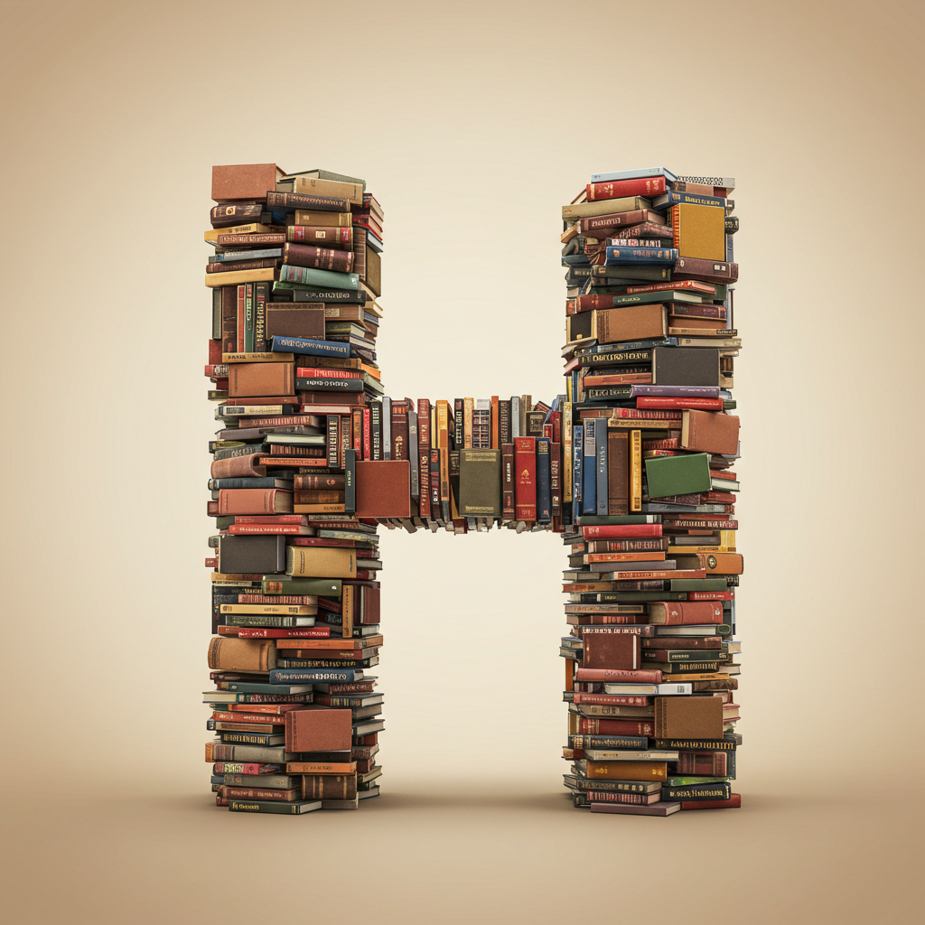 Books 2 — litera H (wariant 2)