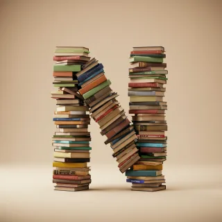 Books 2 — litera N (wariant 2)