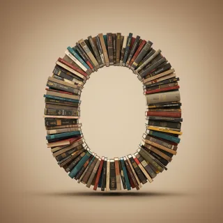 Books 2 — litera O (wariant 2)